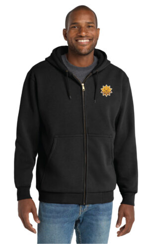 CornerStone Heavyweight Full-Zip Hooded Sweatshirt with Thermal Lining